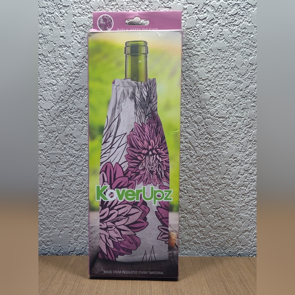 Koverupz Floral Wine Bottle Cover - Purple